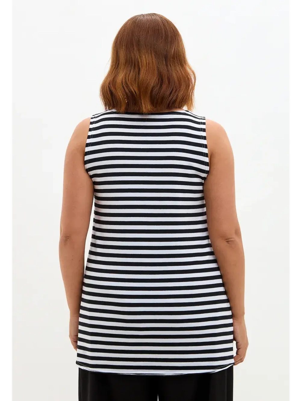 Майка базовая под пиджак удлиненная оверсайз