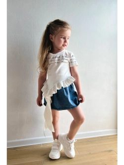 Футболка с воланами