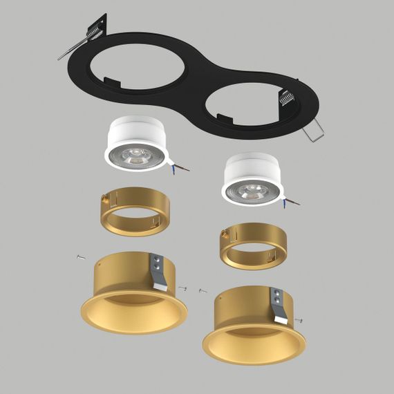 Комплект со светильником Lightstar Domino Round (214627+214603+214603+214003+214003) D6270303GMOD