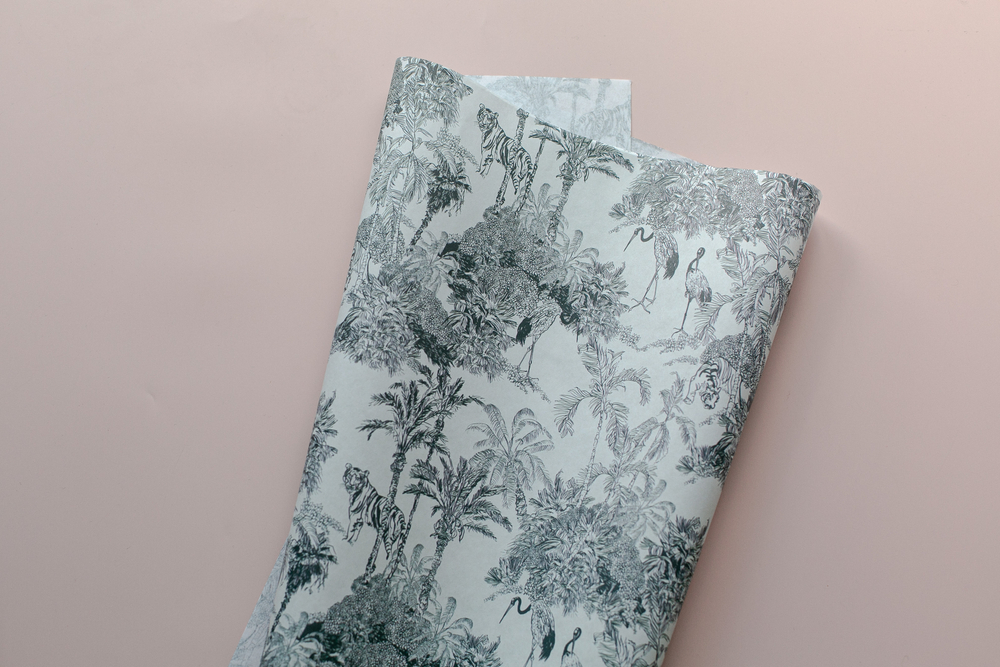 Бум-46 бумага (43х64 см) Журавли (цена за упаковку 20 листов)