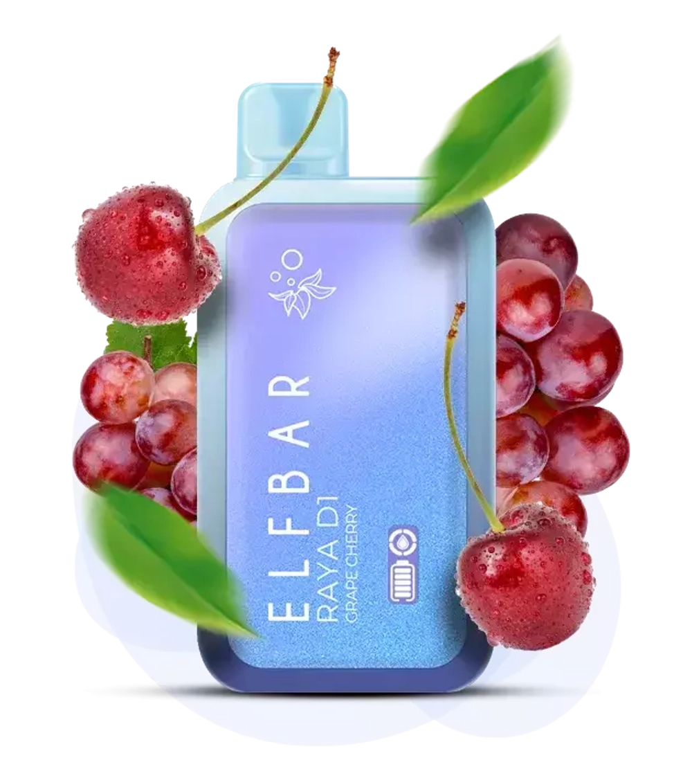 ELF BAR RAYA D1 - Grape Cherry (5% nic)