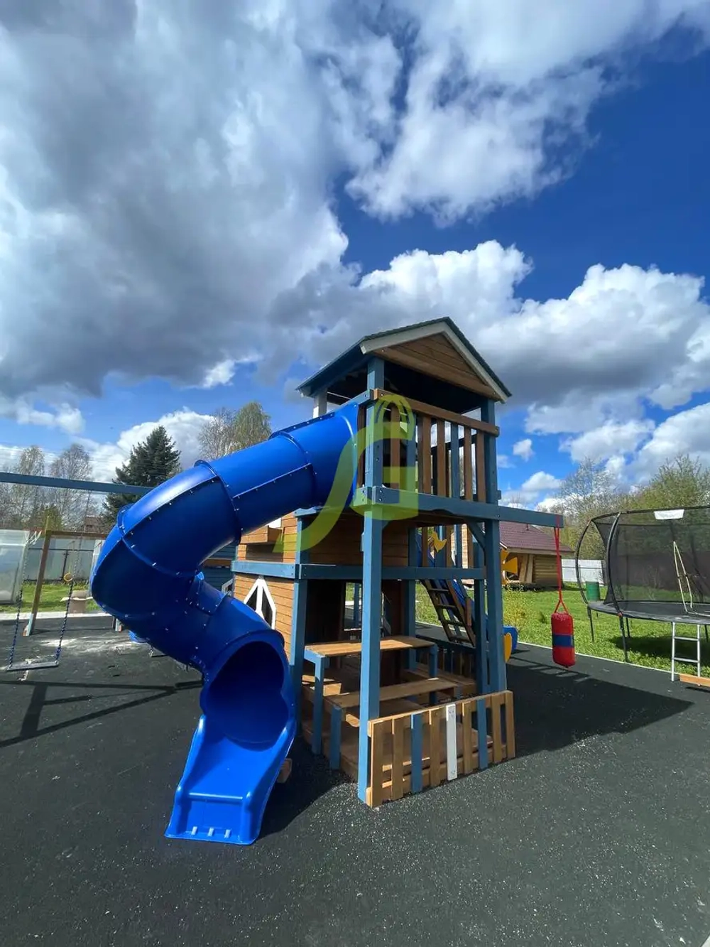 Детская деревянная площадка "Домик 7 " (мод.2)