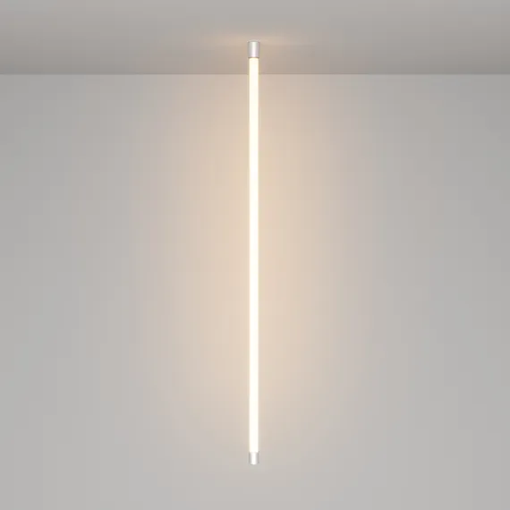 Набор для вертикального накладного монтажа круглого неона 360° D25 серебро Led Strip 20311