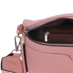 Сумка женская через плечо «ИМАНИ», цвет пудровый, три кармана, 24*19*7*5см (лейбл Ultramarine)