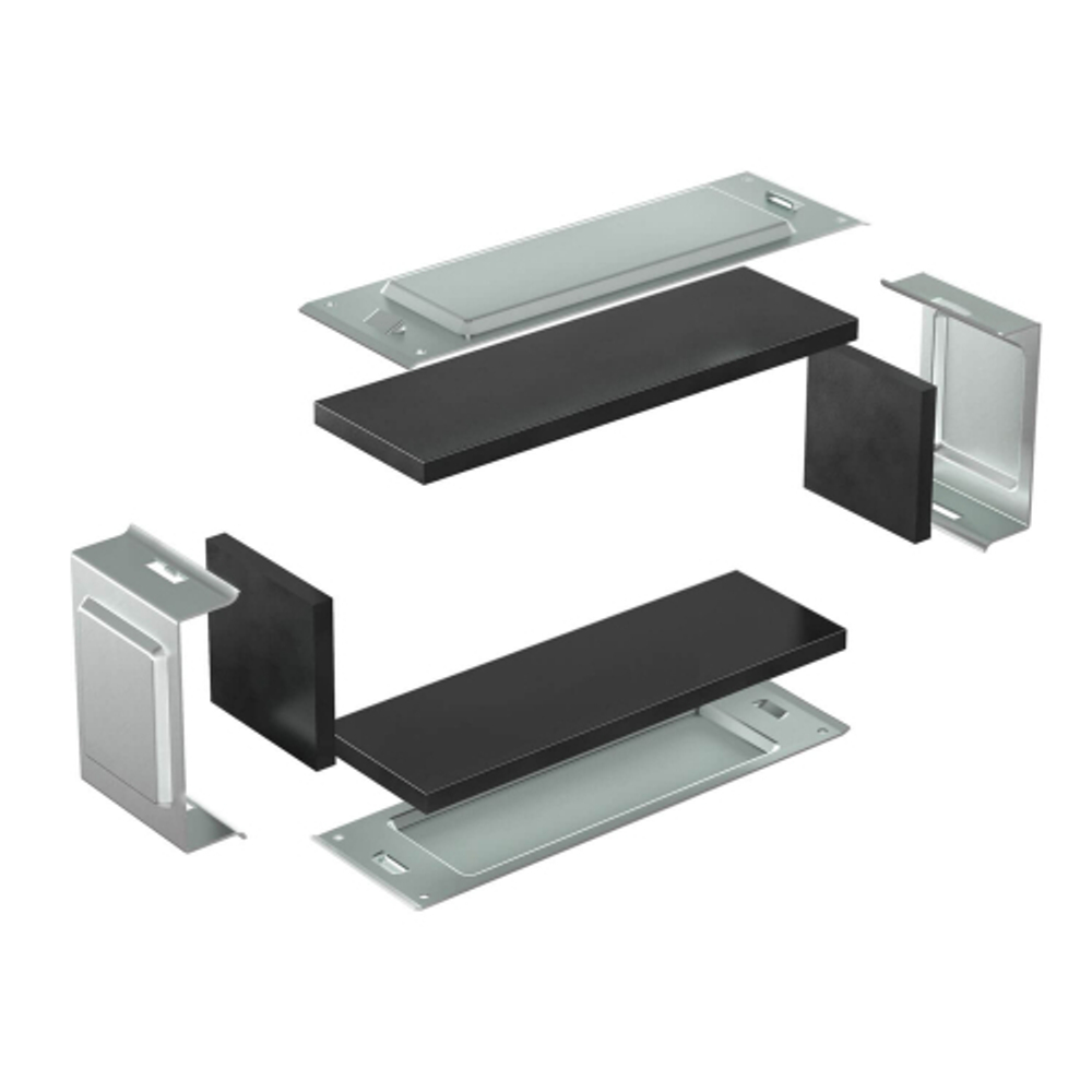 Комплект для обеспечения степени защиты IP44 в местах соединения секций лотков 400х100,цинк-ламель