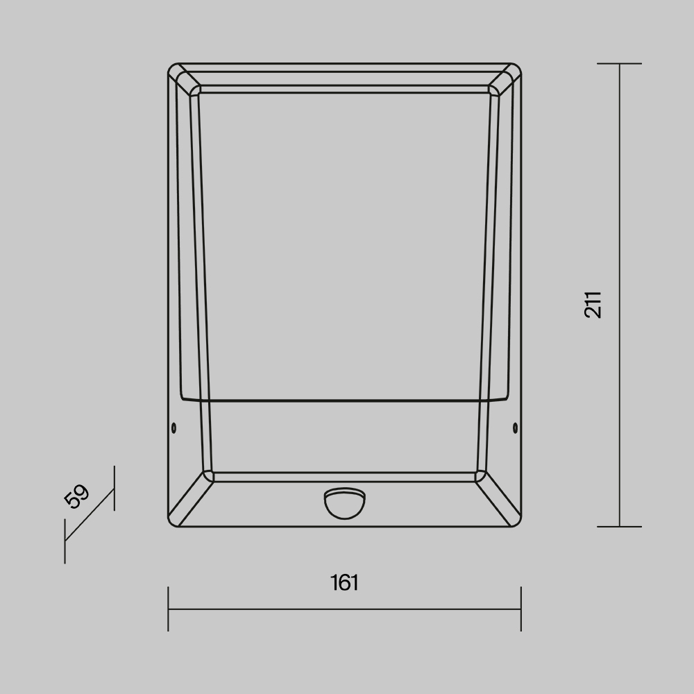 Уличный настенный светильник Outdoor O448WL-L9GF3KSR