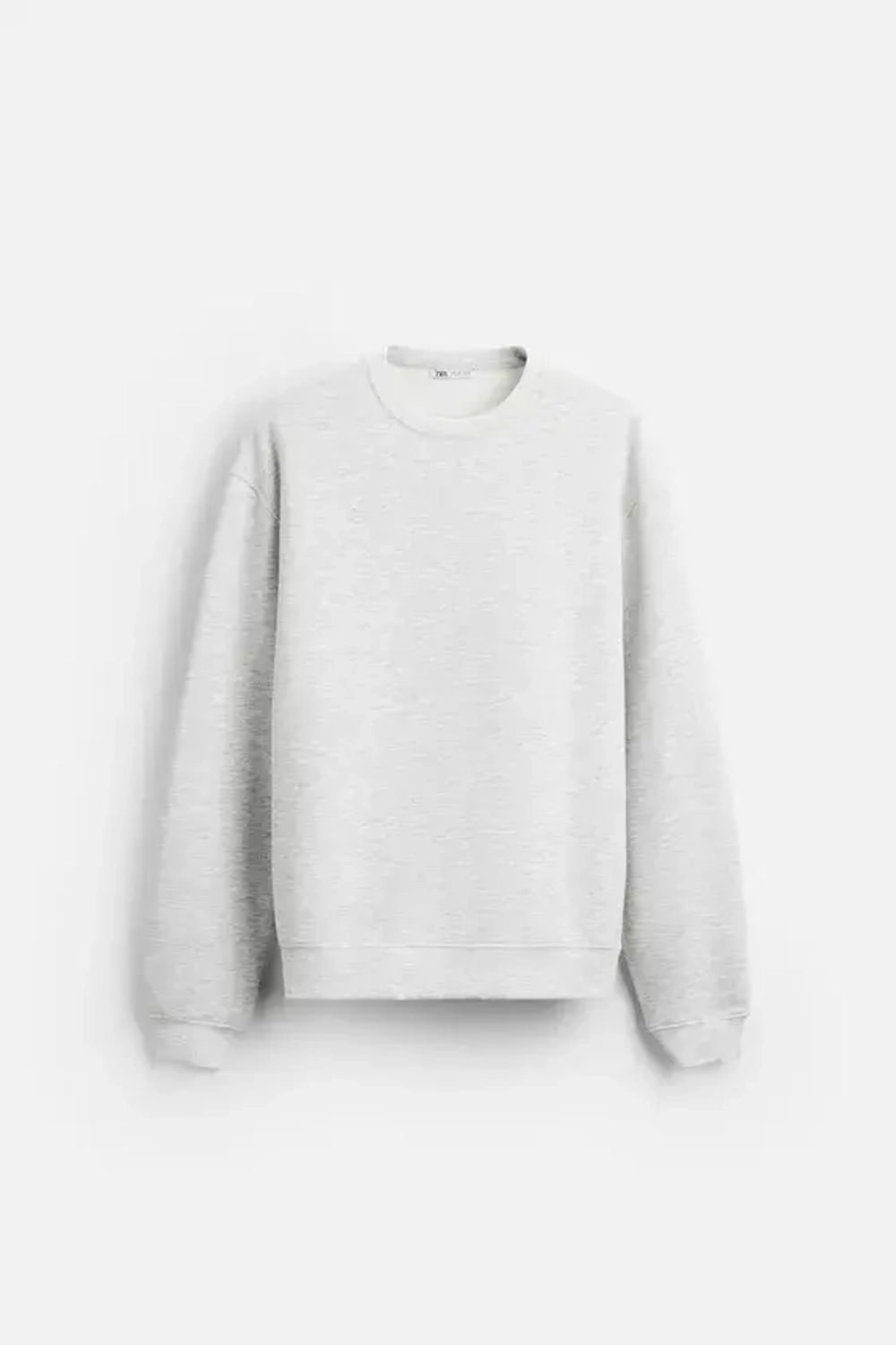 ZARA ТОЛСТОВКА С КРУГЛЫМ ВЫРЕЗОМ, СВЕТЛО-СЕРЫЙ