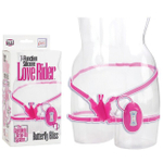 Силиконовая клиторальная бабочка Butterfly Bliss (7 режимов) (Цвет: розовый)