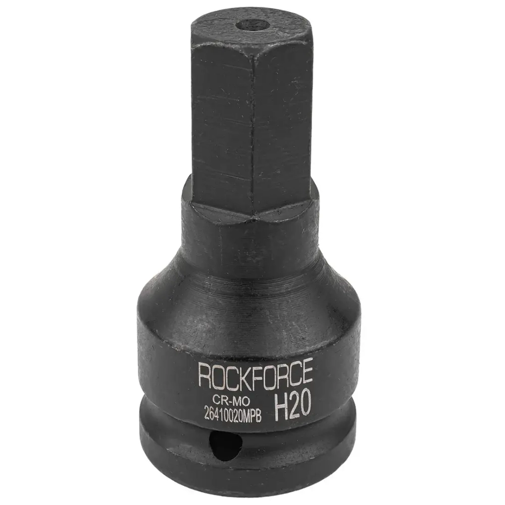 Головка-бита ударная 6-гранная 20мм, 3/4'' RockForce RF-26410020MPB