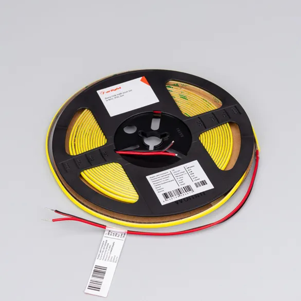 Светодиодная лента COB-X480-4mm 24V Yellow Volt (4 W/m, IP20, 5m) (Arlight, -) 046916