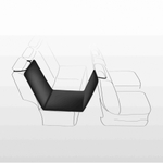 Подстилка автомобильная с боковыми стенками, для собак, 65 х 145 см, чёрный/бежевый, Trixie