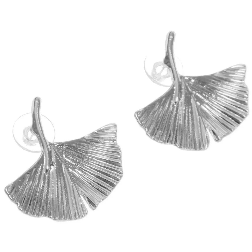 Серьги «ЭЛЛОДИ», листики, цвет золото и серебро, 2,8*2,5см