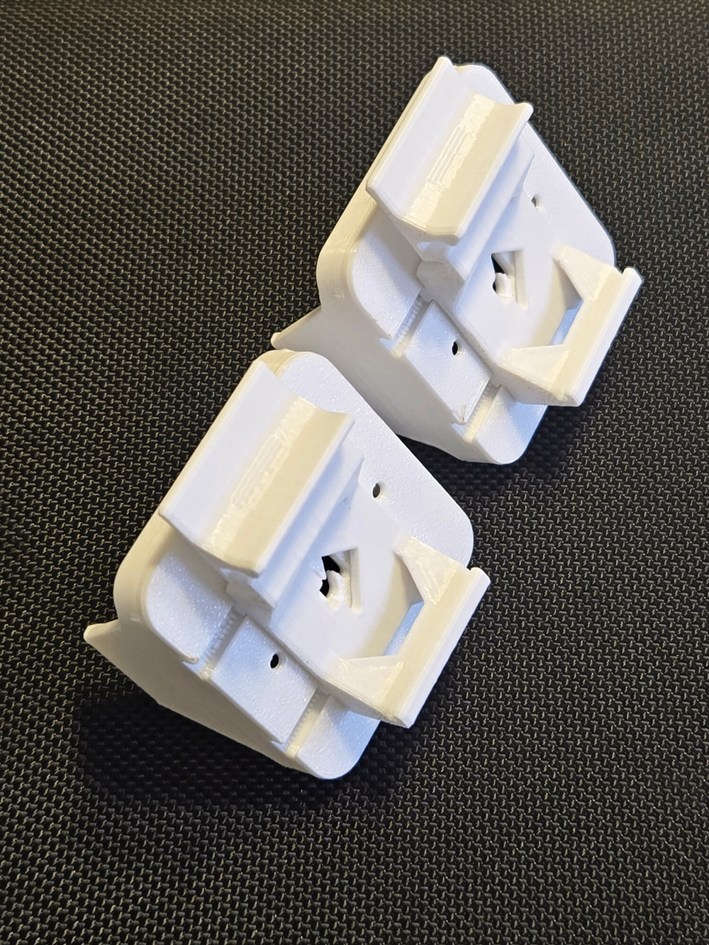 Набор 2 шт. Крепление для одноканального реле Aqara T1 (с нейтралью) на DIN-рейку SSM-U01, 3D печать, белое