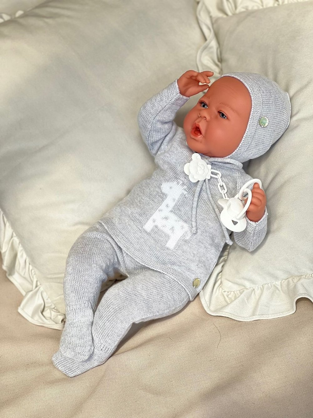 Кукла Реборн Marina and Pau 45cм Martina мягконабивная (M3137)