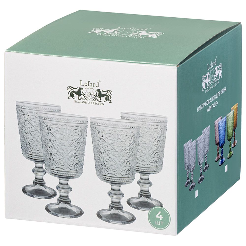 НАБОР БОКАЛОВ ДЛЯ ВИНА "VINTAGE", 4 ШТ/330 МЛ