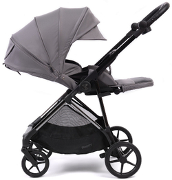 Прогулочная коляска Peppy Amici с автокреслом Verona Black Grey рама Black Chrome