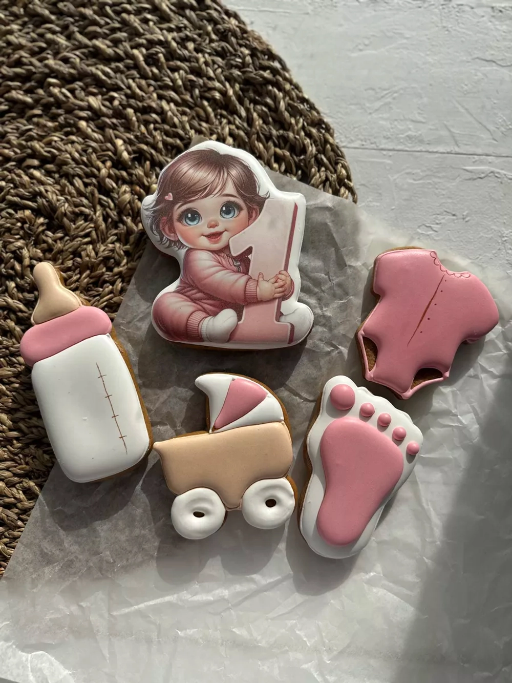 Имбирные пряники на торт 1 годик