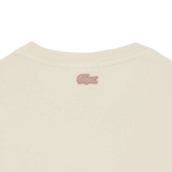 Мужская теннисная футболка Lacoste Roland-Garros Edition Clay Court - ecru