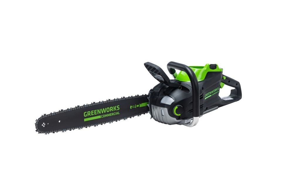 Цепная пила Greenworks GC82CS51k2, 82v, 51 см, в комплекте с АКБ 2.5 А·ч и ЗУ (аккумуляторная)