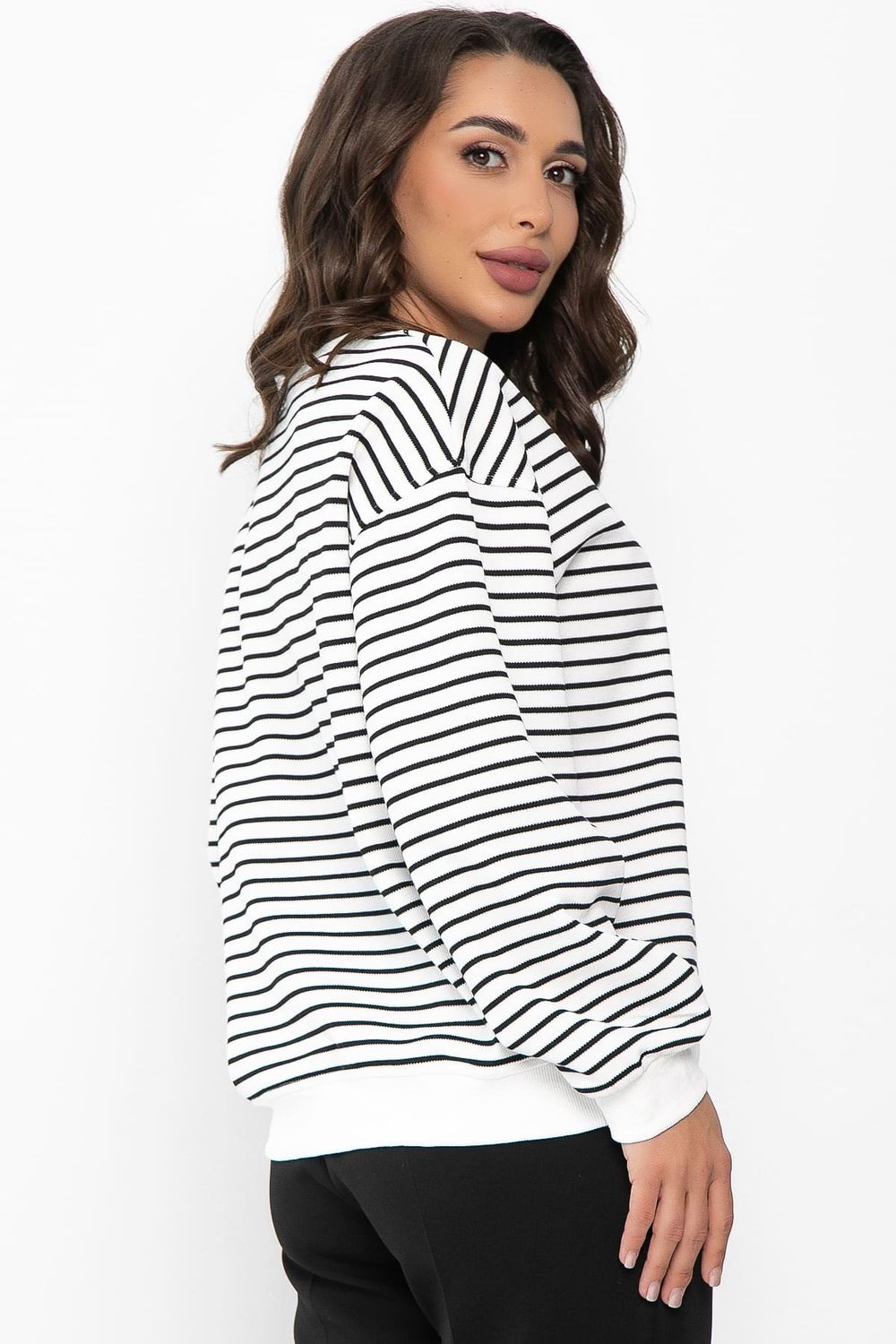 Джемпер Вечность (айвори/полоска) Б14096-20М LT Collection