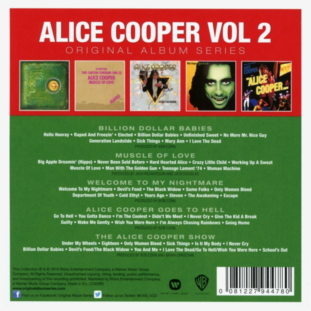 Alice Cooper / Original Album Series, Vol.2 (5CD)