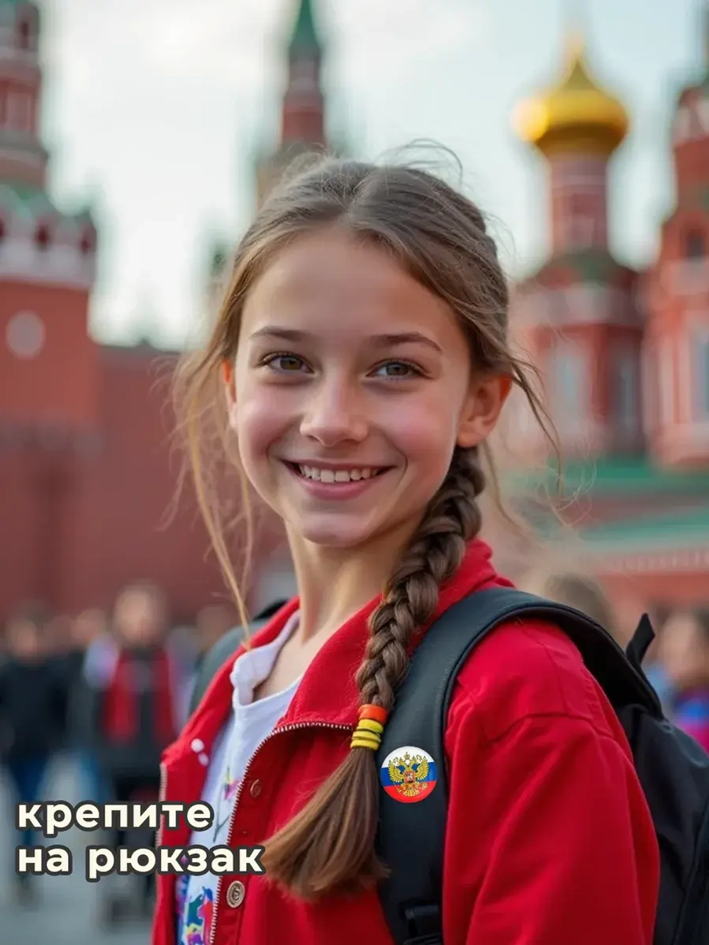 Значок Герб России 30 шт 37 мм