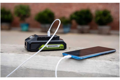 Аккумулятор GREENWORKS G24USB2 24В,2Ач,с USB разъемом (2939207)
