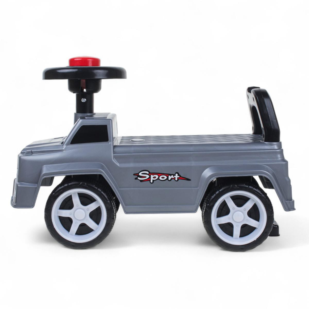 Детская машина толокар, серая, коробка NNC-2