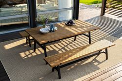 Обеденный стол из алюминия АЛЬТО 200 см