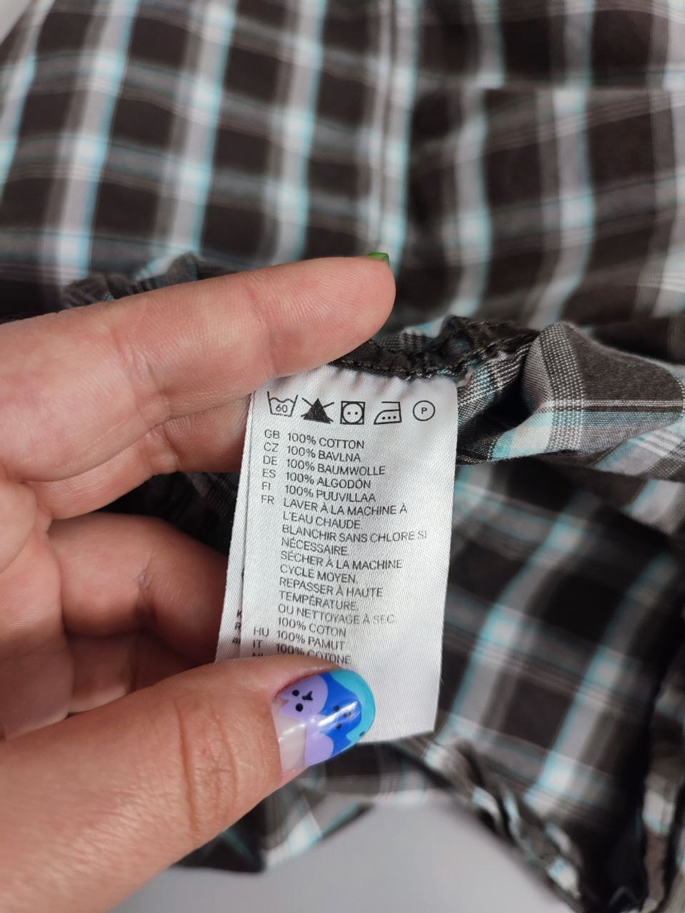 Рубашка H&M из хлопка 46 размер