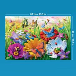 Pazl \ Puzzle \ Пазлы Puzzles - "300 EasyPiece" - Insects in the Meadow