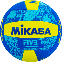 Мяч для пляжного волейбола Mikasa BV354TV-GV-YB, размер 5