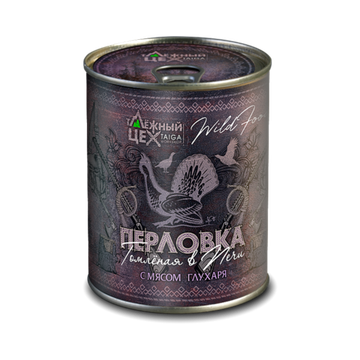 Перловка с Глухарем томленая в печи ж/б 340г.