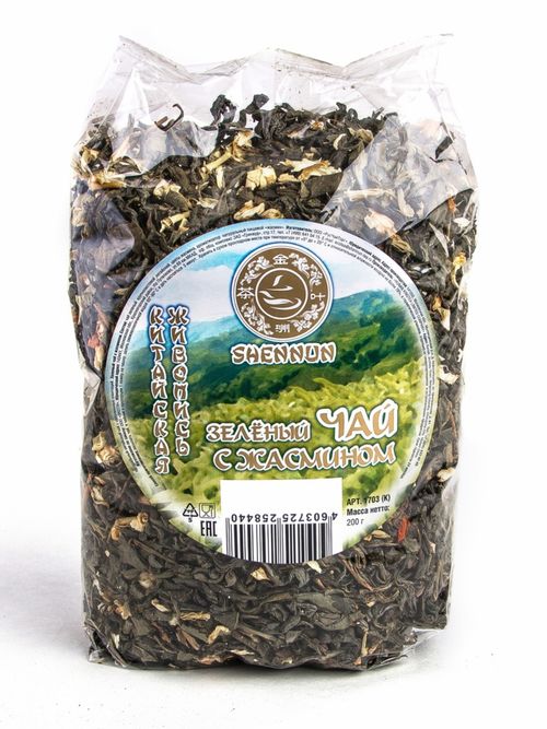 Чай зеленый Shennun с жасмином 200 г