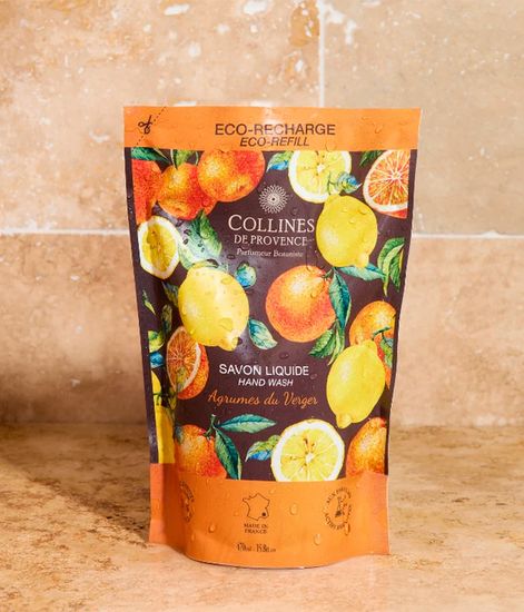 Citrus Orchard Glow, рефилл жидкое мыло Fraicheur Vegetale collection, Collines de Рrovencе