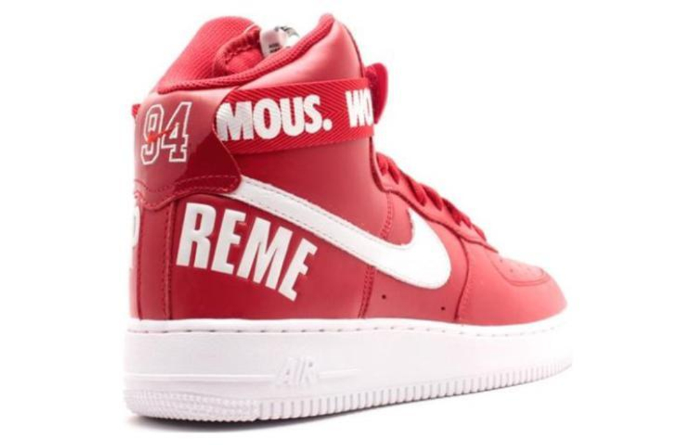 Кроссовки Supreme X Nike Air Force 1 World Famous Red