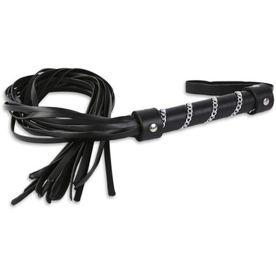Плеть черная с цепочкой на рукоятке (Цвет: черный)