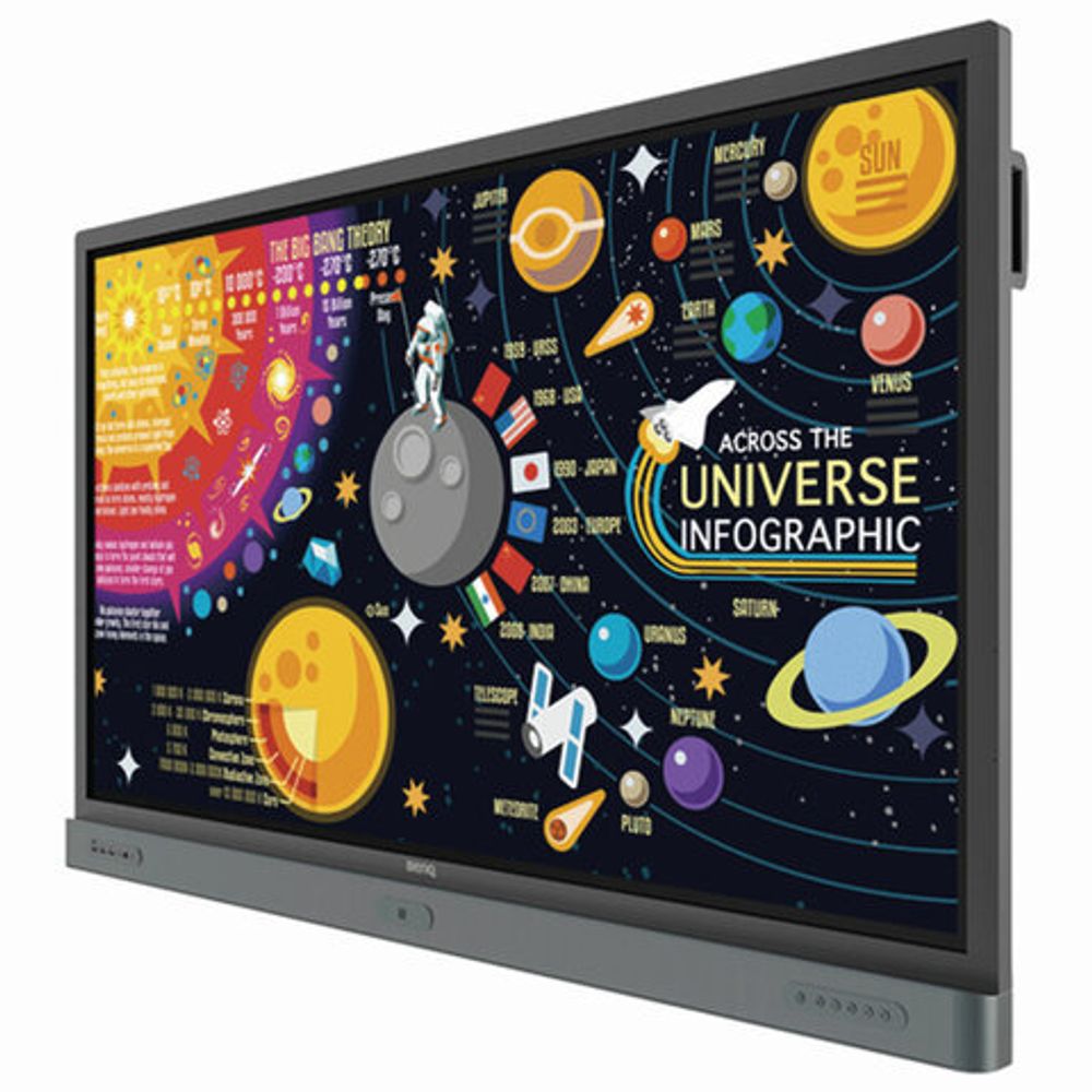 Интерактивная панель BENQ RP6501K, 65", 3840х2160, 16:9, ПК, 20 касаний