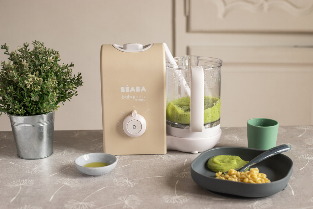 Блендер-пароварка для детского питания 5 в 1 BEABA Babycook Express бежевый