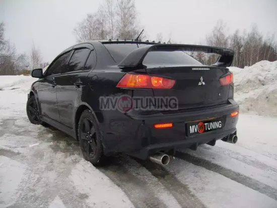 Накладка на задний бампер EVO STYLE для Mitsubishi Lancer 10