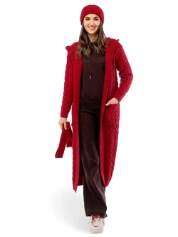 Повязка вязаная тёплая демисезонная