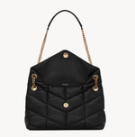 Сумка Saint Laurent Loulou Puffer Small из наппы с цепочным ремнём