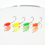 Мормышка фосфорная плавающая Lumicom 107, №4 Long+,ABC (набор 32шт)