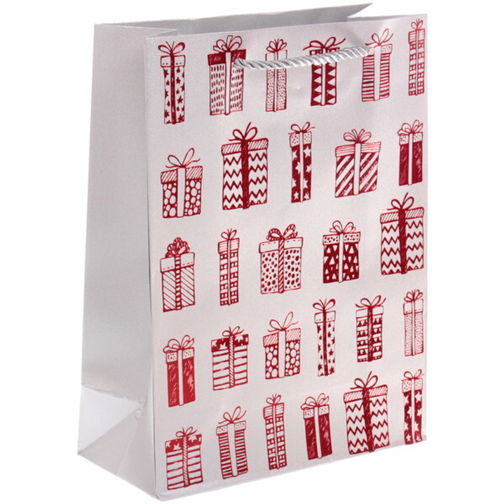 Пакет подарочный «Подарки» 18*24*8,5 см