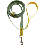 Поводок из биотана 15 мм, длина 5 м, оливковый +желтый