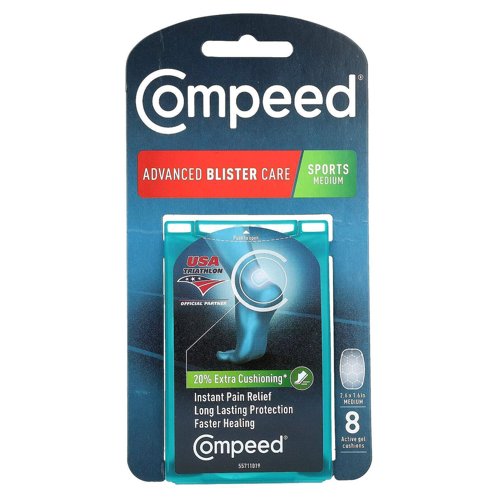 Compeed, Advanced Blaster Care, средство для физической активности, 8 активных гелей