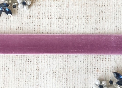 Лента бархатная, ш. 2 см, лиловый