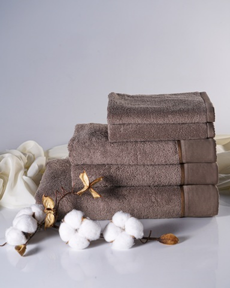 Набор полотенец 5шт Claire Batiste Atelier Brise тёмно-кофейный
