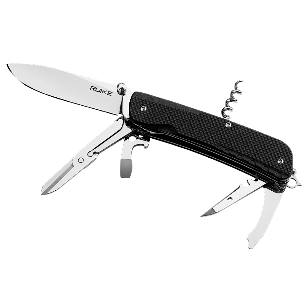 Нож multi-functional Ruike LD31-B Trekker 12C27 Чёрный (18 инструментов)