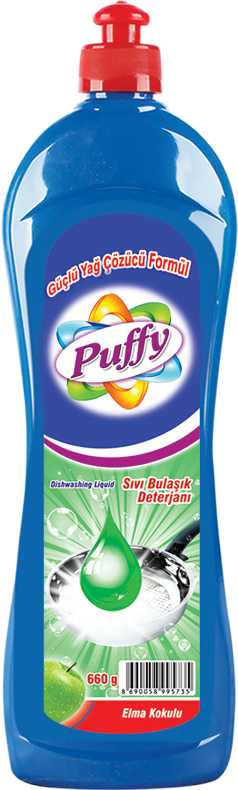 PUFFY СРЕДСТВО ДЛЯ МЫТЬЯ ПОСУДЫ 660 GR APPLE 1/12